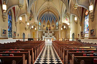 Beautiful Catholic Church Interior