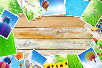 Streaming images on wood