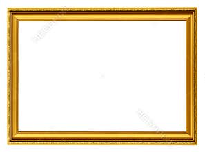 Golden horizontal frame