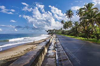 View of Antoine bay with tropical beach on Grenada island, Lesser Antilles