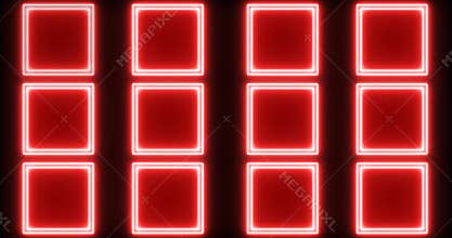 Cool neon design square animation background.Easy to use in any video.