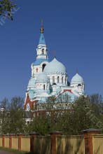 Valaam Monastery Cathedral on a clear summer day