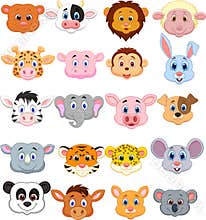 Cartoon animal head icon