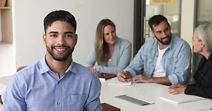Handsome young Arab manager man posing for business professional portrait