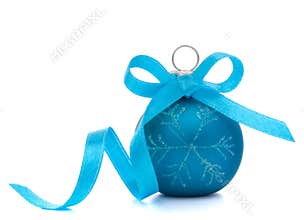 Blue Christmas ball