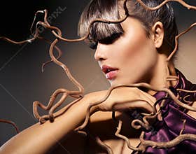 Autumn Fashion Model Girl