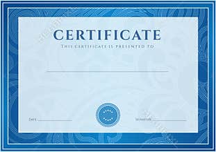 Certificate, Diploma template. Award pattern