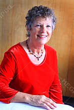 Sweet Senior in Red