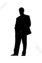 Businessman silhouette
