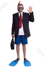 Businessman on Vacation