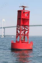 Buoy under Newport Bridge