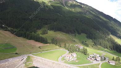 Lake Vernago reflecting the blue sky, Trentino Alto Adige, Italy