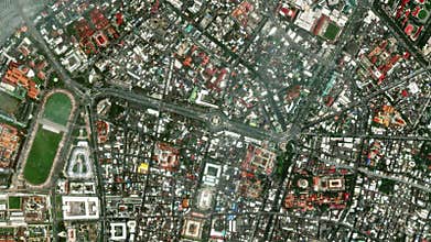 Earth zoom in from space to Bangkok, Thailand in Democracy Monument