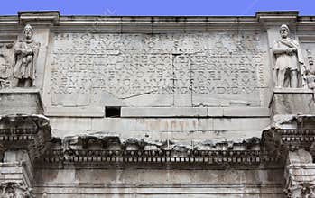 Close-up on the Arch of Constantine