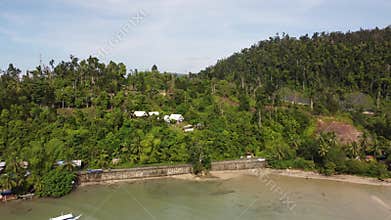 Philippine Paradise: Aerial Drone Views of Stunning Sunsets, Sunrises, and Tropical Beaches with Palm Trees
