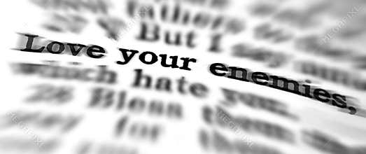 New Testament Scripture Quote Love Your Enemies Zoom Blur Scriptures Christian Bible Verse