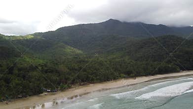 Philippine Paradise: Aerial Drone Views of Stunning Sunsets, Sunrises, and Tropical Beaches with Palm Trees