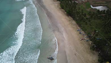 Philippine Paradise: Aerial Drone Views of Stunning Sunsets, Sunrises, and Tropical Beaches with Palm Trees
