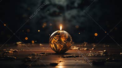 Earth hour draw attention to environmental issues turn off unnecessary lights and electrical devices for one hour, star