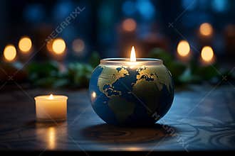 Earth hour draw attention to environmental issues turn off unnecessary lights and electrical devices for one hour, star