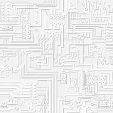 Vector light gray circuit board pattern