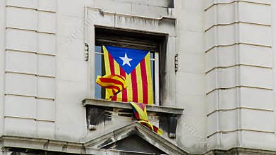 Three Catalan Flags in One Window
