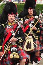 Marching Drum Majors, Braemar, Scotland