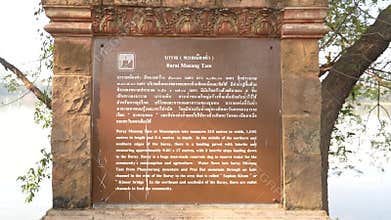Prasat Muang Tam or Muang Tam castle , 23 January 2024 , Buriram Thailand.