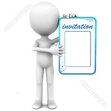 Blank invitation