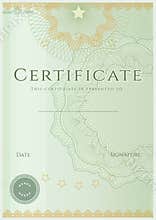 Certificate / Diploma background template. Pattern