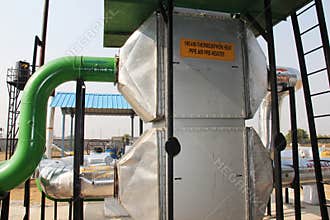 100 kW thermosiphon heat pipe air pre heater