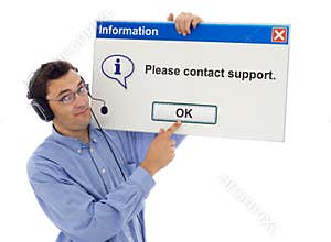 Friendly support with mesage
