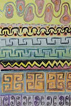 Ancient greek pattern, geometric borders.