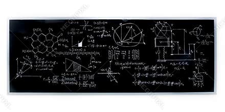 Chemistry lab blackboard