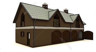 Barn isolated