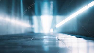 Generative AI Abstract blurred path way  for waysuccesstechnology background business concept.