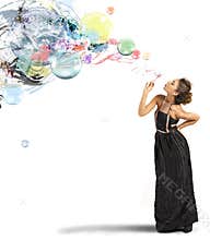 Creative fashion with soap ball
