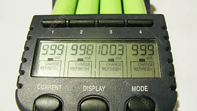 Batteries are charged in a special device,