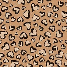 Animal hearts ~ seamless background
