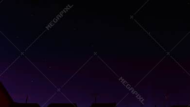 Starlapse - Night scenes over a city