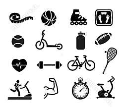 Exercise and Fitness Icons