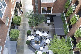 Apartment courtyard