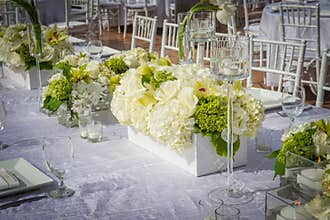 Beautifully Decorated Wedding Venue