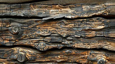 Captivating textures of weathered wood revealing intricate patterns and natural artistry