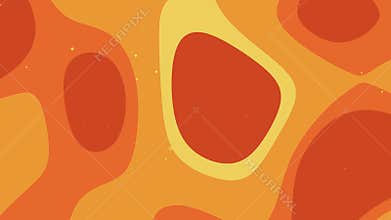 Deep Orange background with shapes suitable for modern design projects,