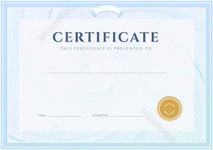 Certificate, Diploma template. Award pattern
