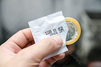 Safe sex concept