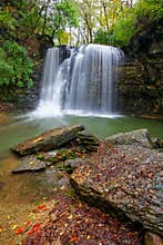 Hayden Run Falls Park in Autumn, Columbus, Ohio
