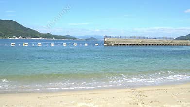 Gorgeous View of Karuga Seaside in Kure City, Hiroshima Prefecture.