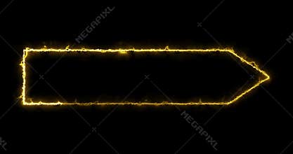 4K neon futuristic designed lower third.